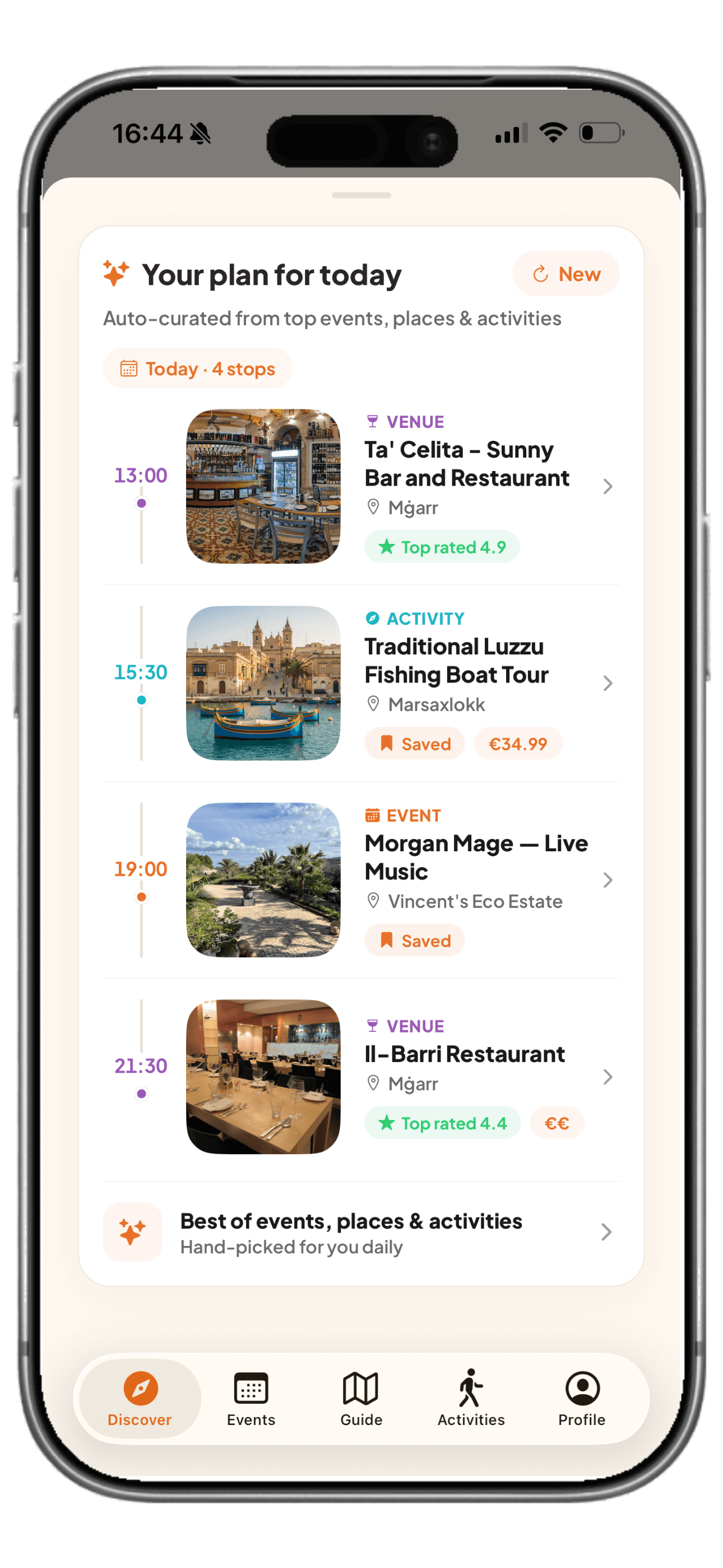 A perfect Malta day, planned.