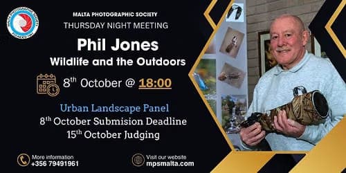 Thursday Night Meeting – Wildlife & the Outdoors by Phil Jones