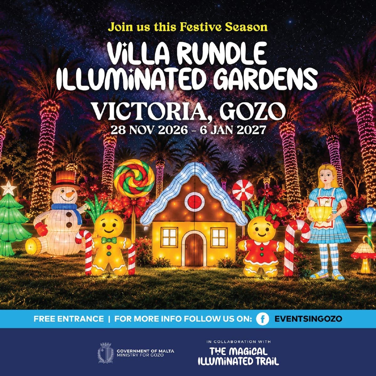Villa Rundle Illuminated Gardens