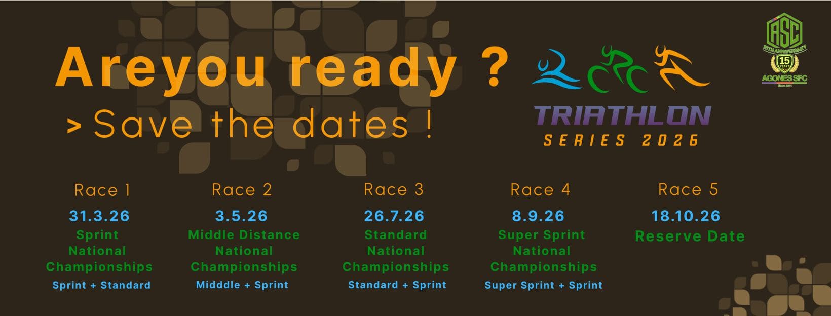 Triathlon Series 2026 - Race 4 - Supersprint National Championships 2026 ( sprint + supersprint )