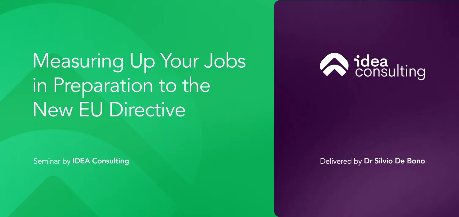 Measuring Up Your Jobs in Preparation to the New EU Directive