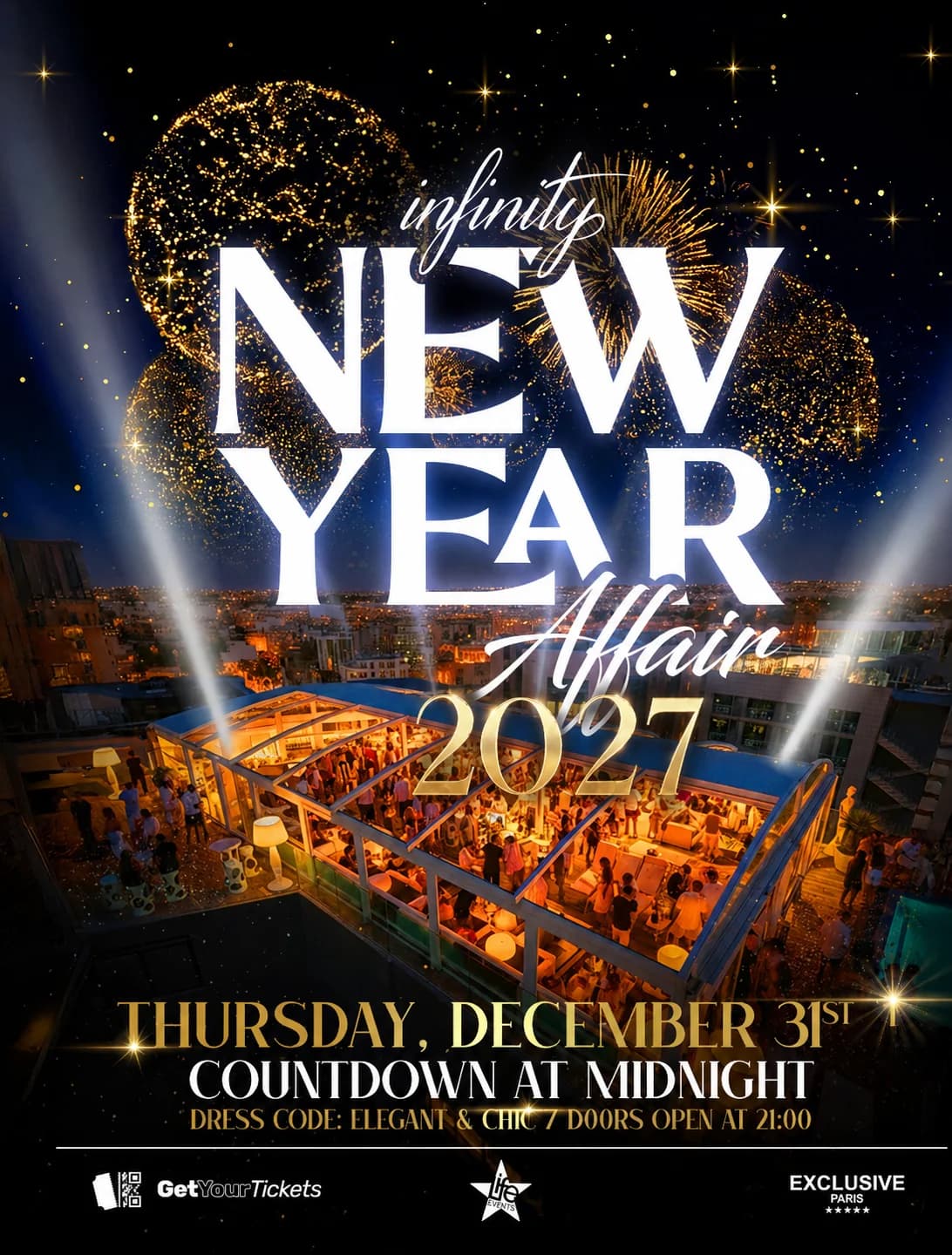 NEW YEAR'S EVE MALTA 2027 - INFINITY BY HUGO'S