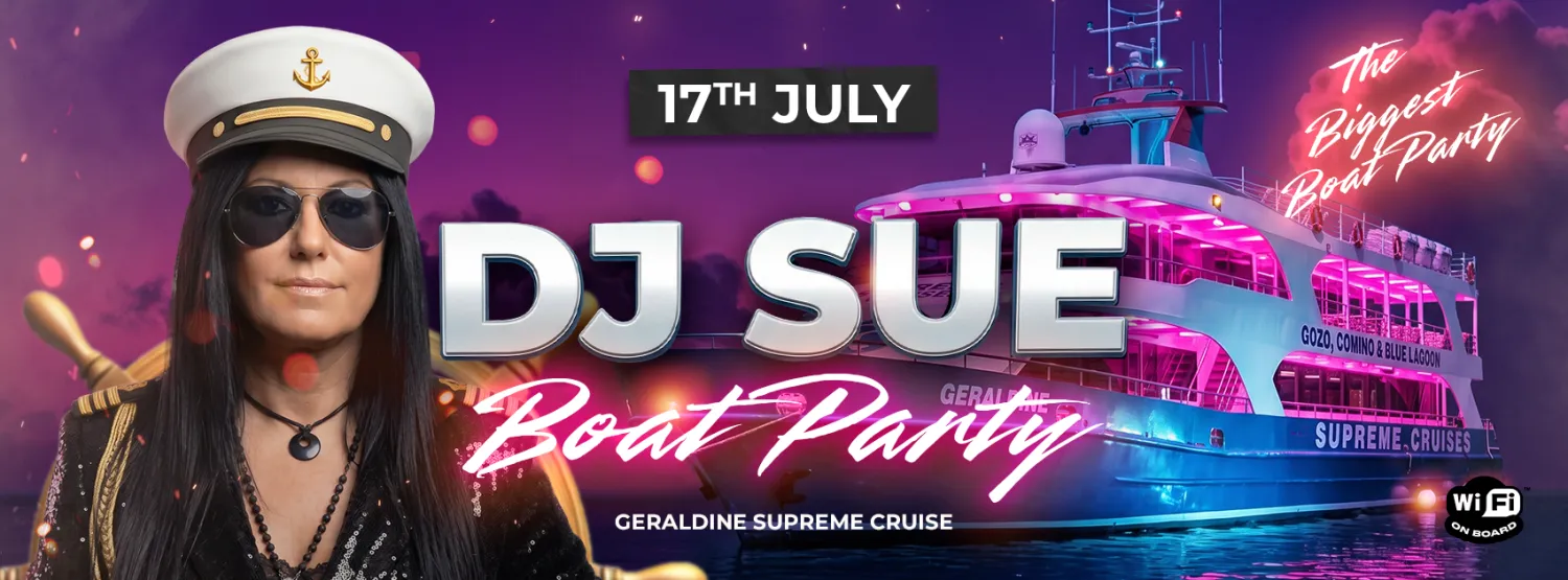 DJ Sue’s Open to Close Boat Party