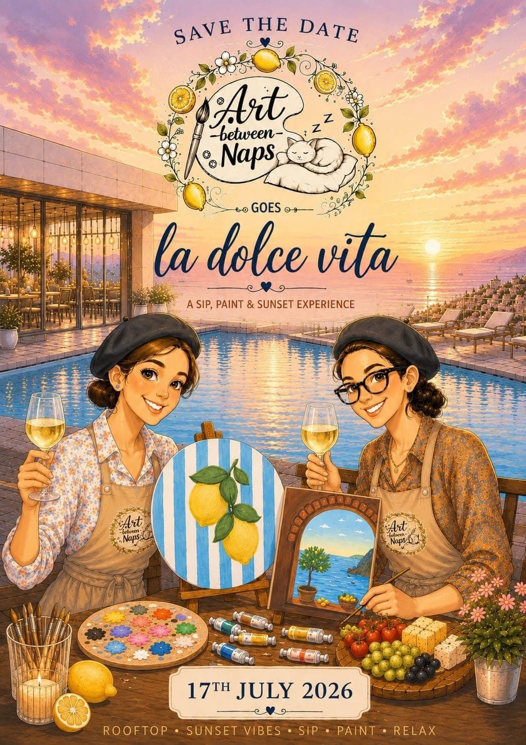 La Dolce Vita Canvas Painting - Art Between Naps