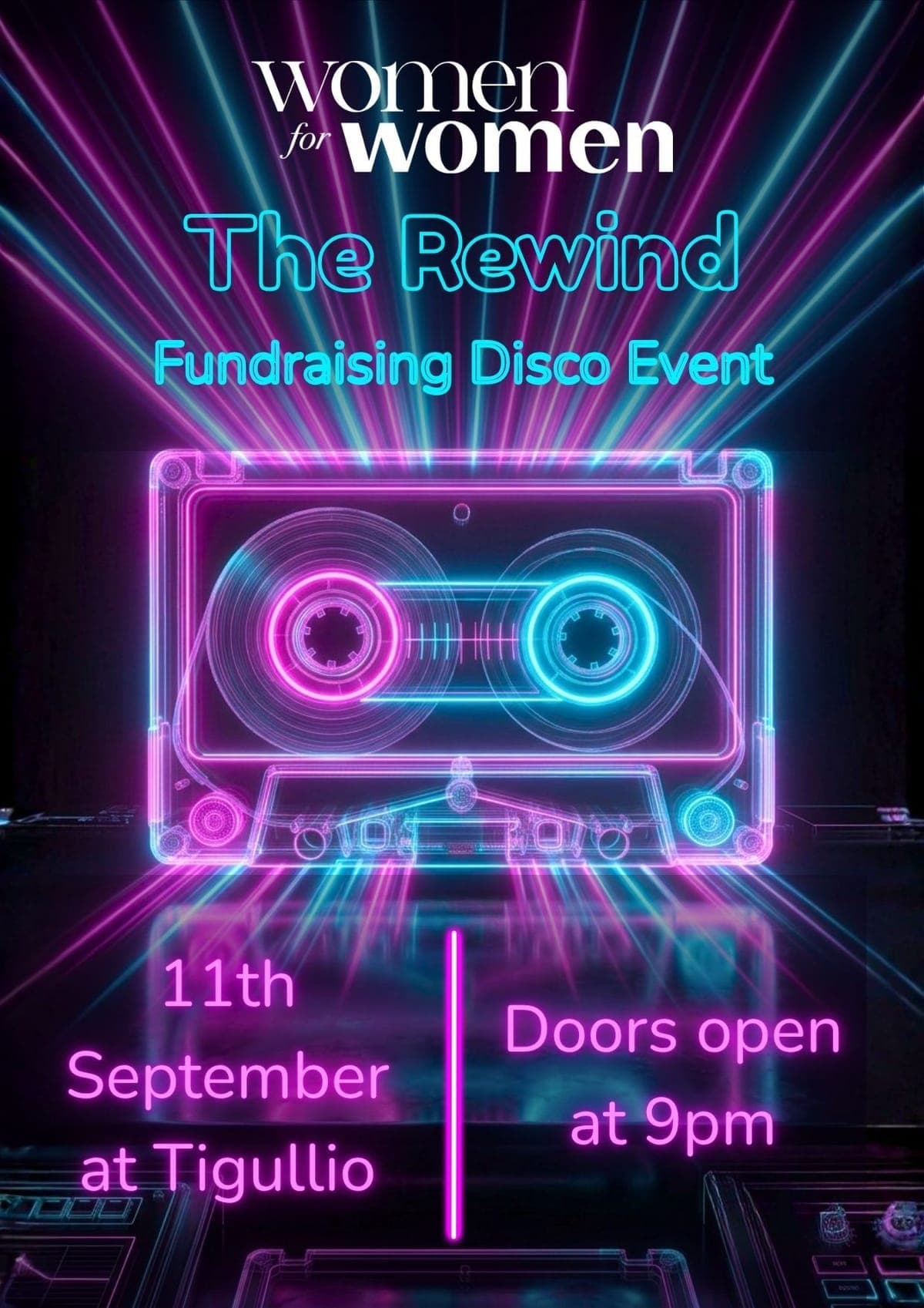 The Rewind Fundraising Disco Event