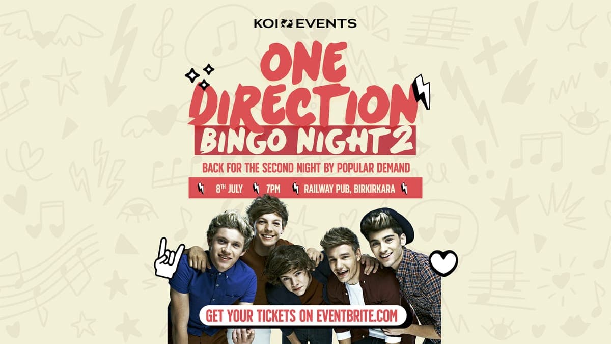 One Direction Bingo Night 2