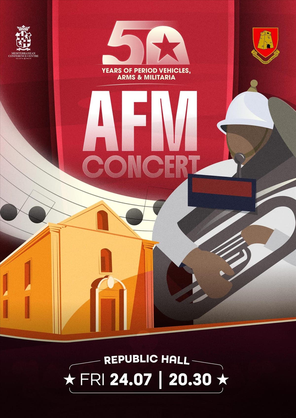 50 YEARS OF PERIOD VEHICLES, ARMS & MILITIA - AFM CONCERT