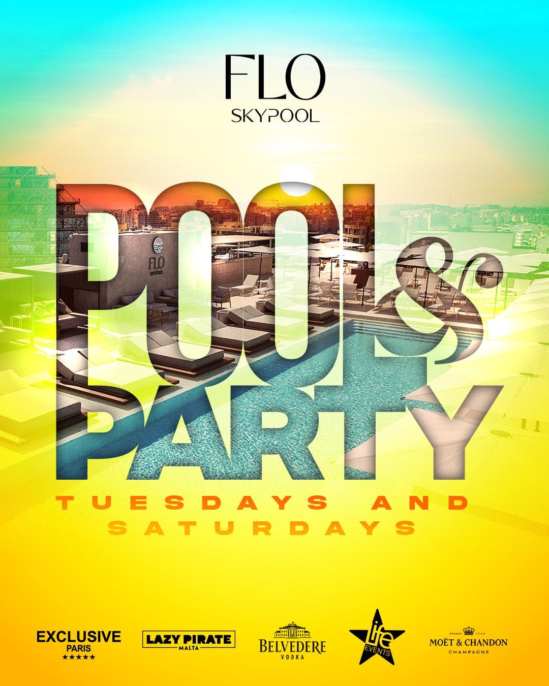 Pool & Party FLO Skypool - Sunset Rooftop