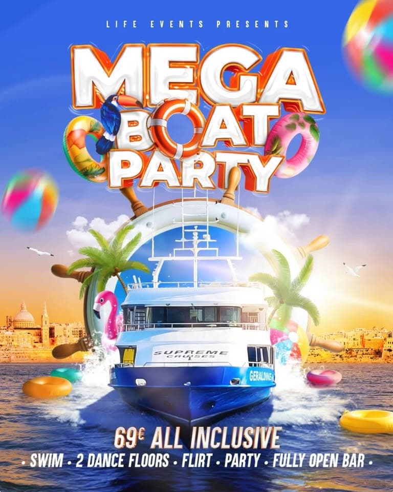 Mega Boat Party - Malta 2026