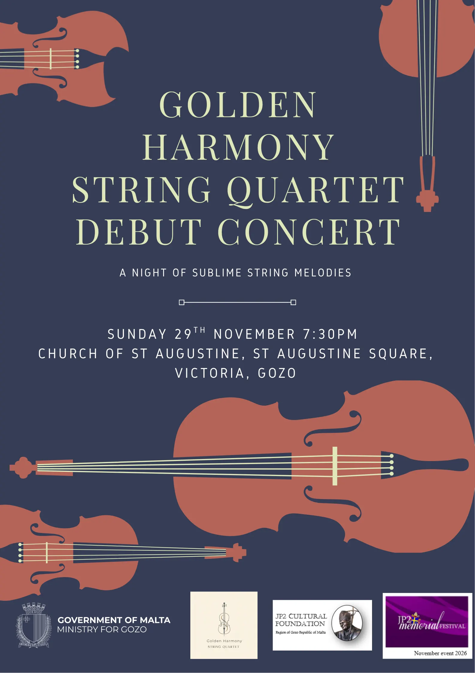 Golden Harmony String Quartet Debut Concert