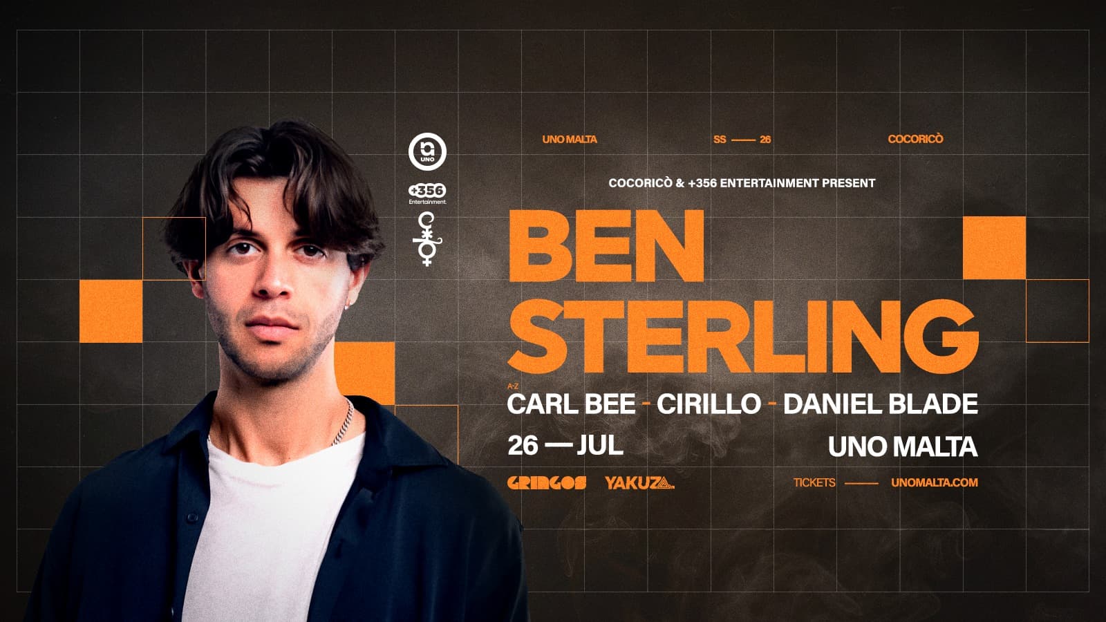 +356 Entertainment & Cocoricò Present Ben Stirling at UNO Malta
