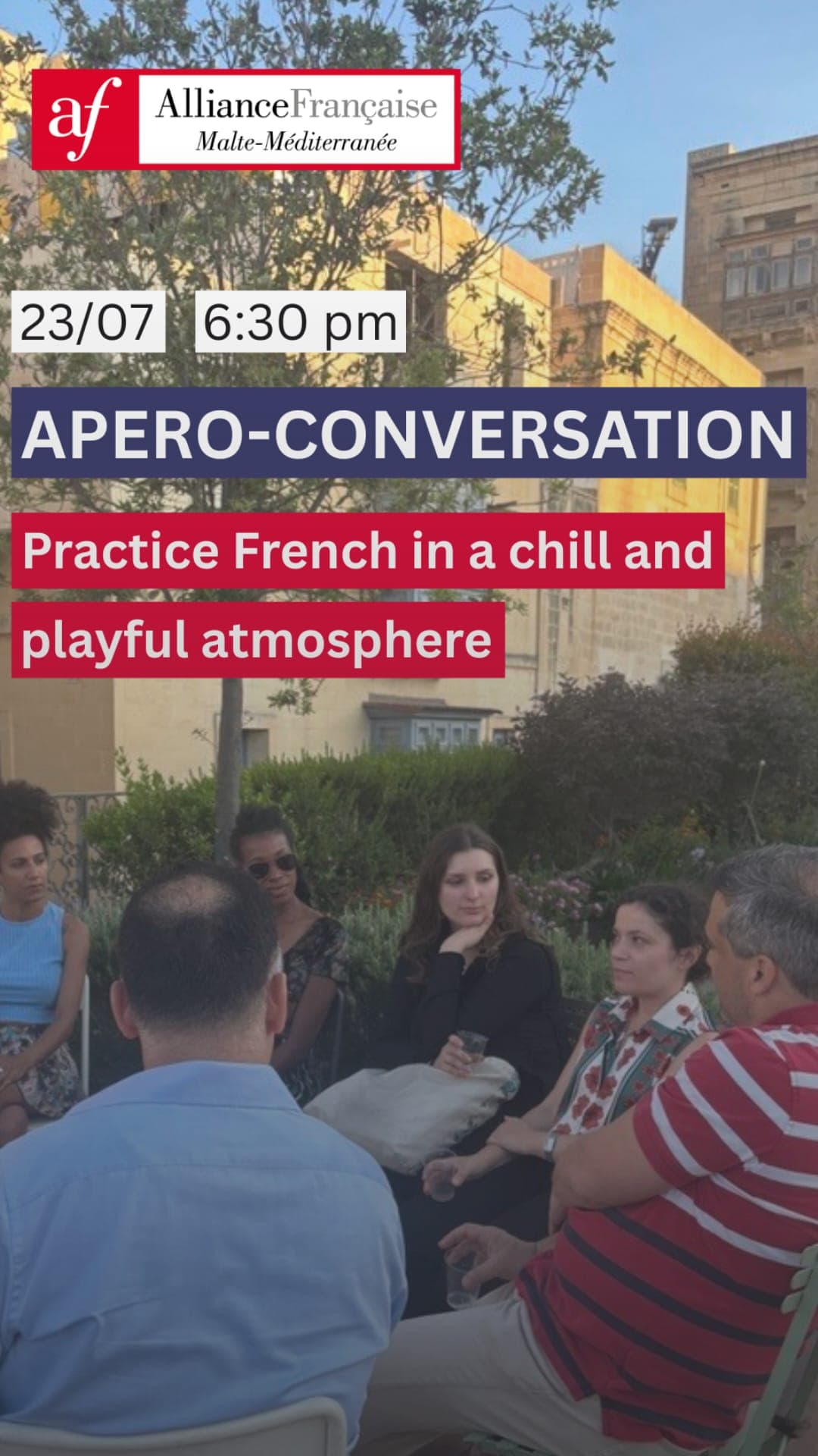 Apéro-Conversation - Practice French in a chill and playful atmosphere