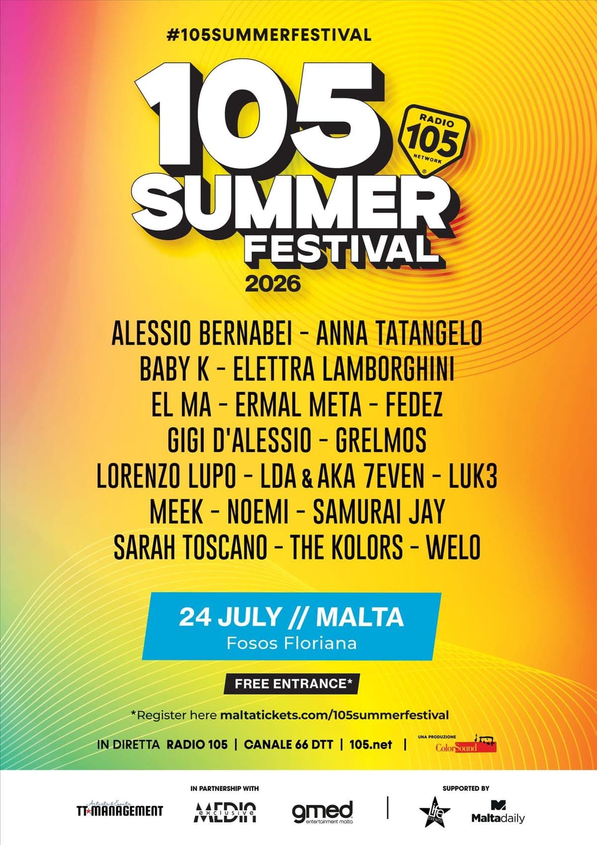 105 Summer Festival LIVE Malta