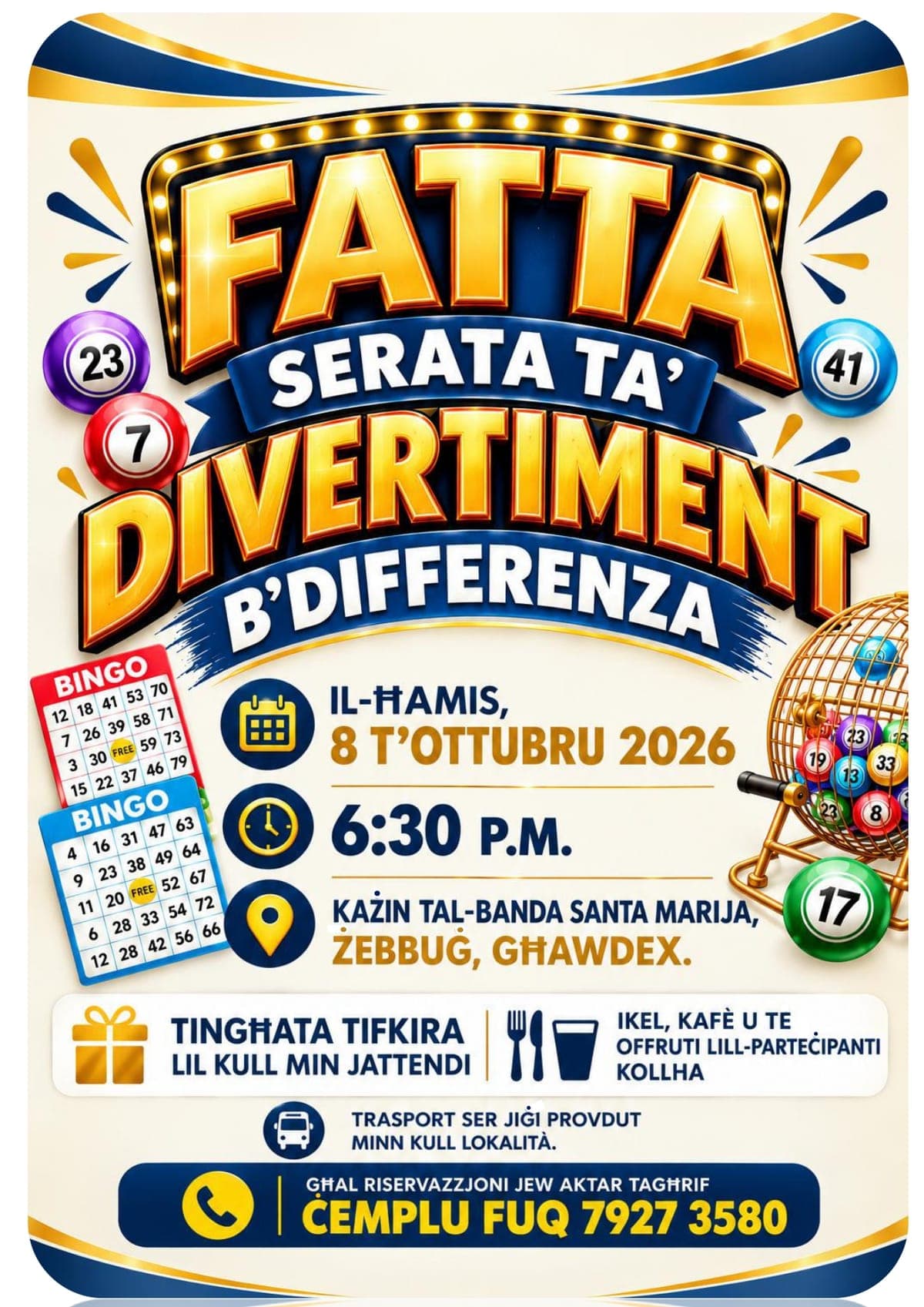 Serata ta' Tombla b'Differenza