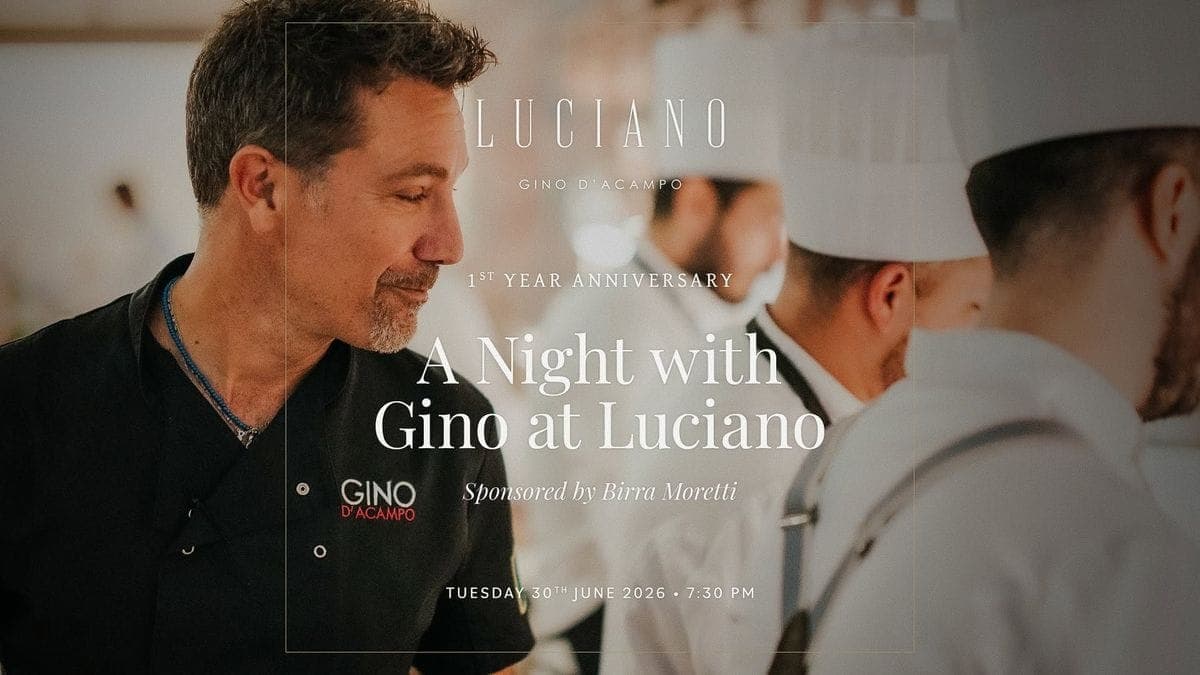 A night With Gino D'Acampo at Luciano By Gino D'Acampo