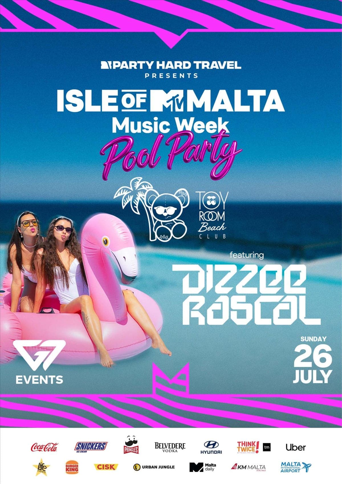 Isle of MTV Malta Music Week - Toy Room Beach ft. Dizzee Rascal
