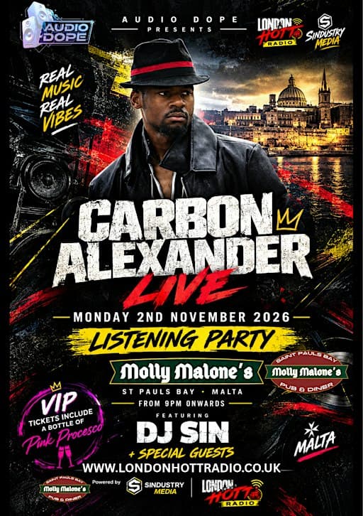 Carbon Alexander Live Listening Party feat DJ SIN