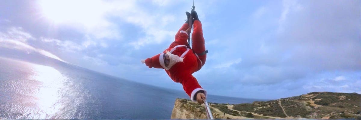 Christmas zipline