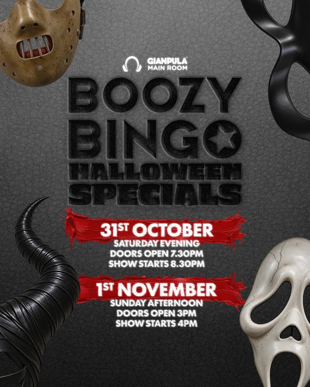 Boozy Bingo pres. Halloween Special - 31st October
