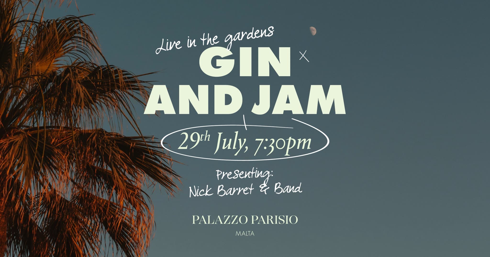 Gin and Jam with Nick Barret & Band