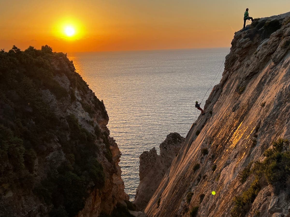 Abseil into the Sunset