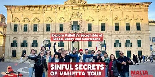 Sinful Secrets of Valletta - Blood, Booty and Courtesans Walking Tour