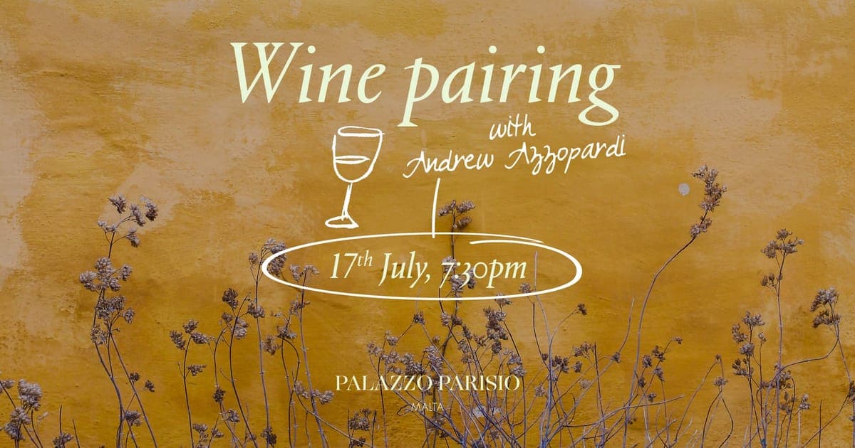 Wine Pairing with Andrew Azzopardi & Vintage'82