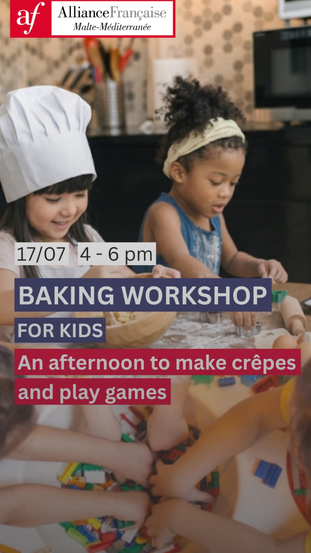 Baking workshop for kids: An afternoon to make crêpes and play games