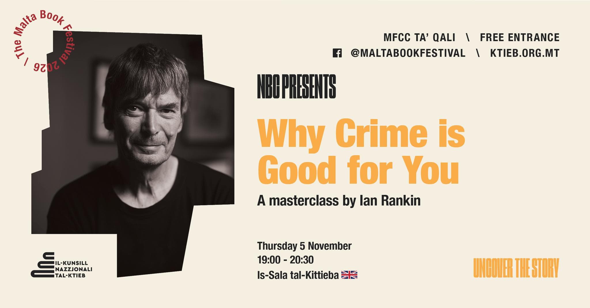 Why Crime Fiction Is Good For You: A Masterclass by Ian Rankin