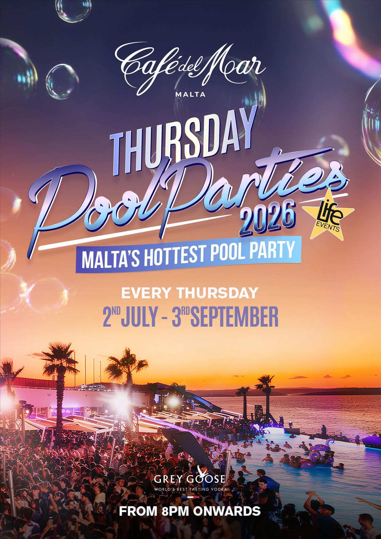 Café Del Mar - Thursday Pool Parties - by Life Events 2026