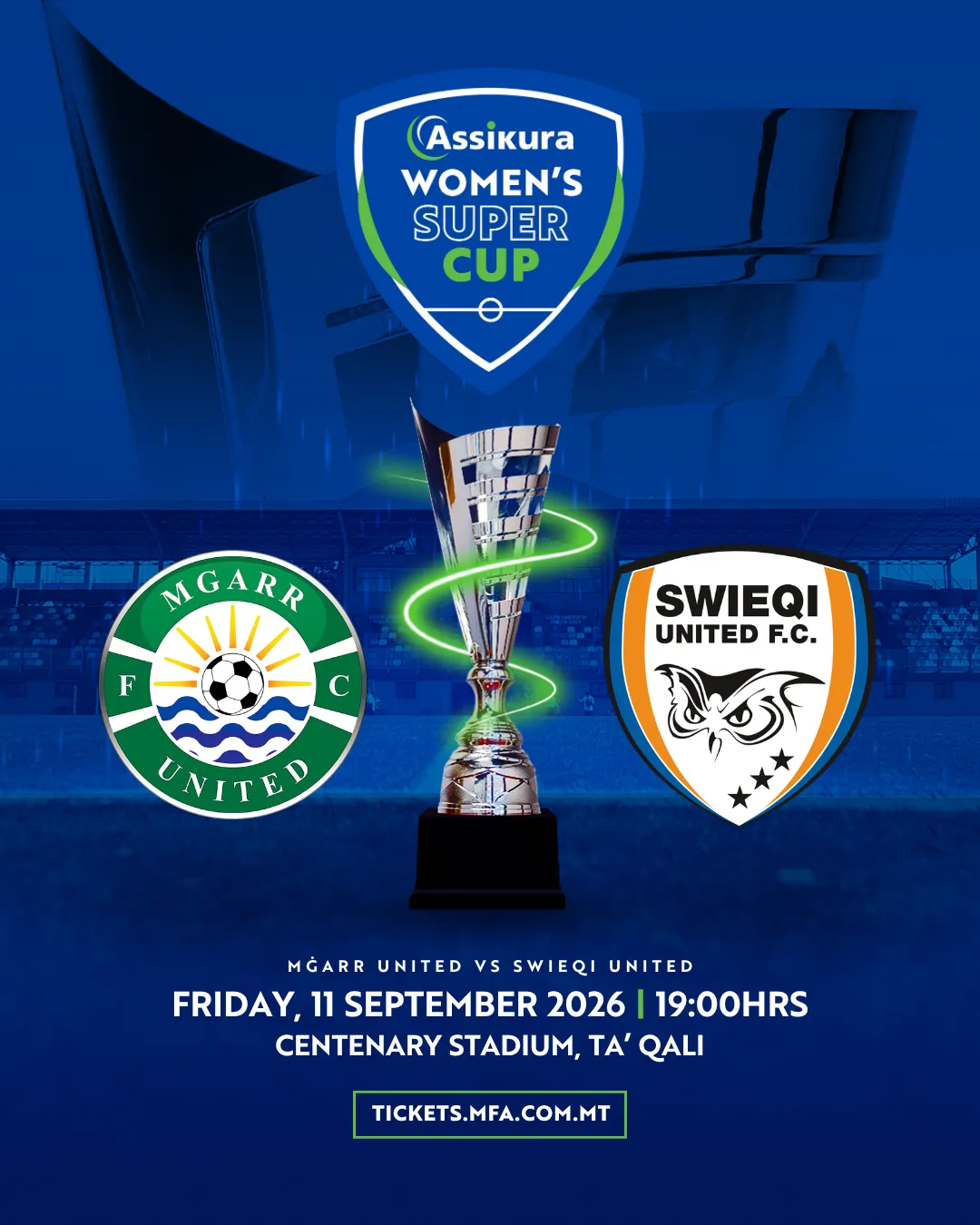 Mġarr United FC - Women - Swieqi United FC - Women - Assikura Women's Super Cup 2026/2027